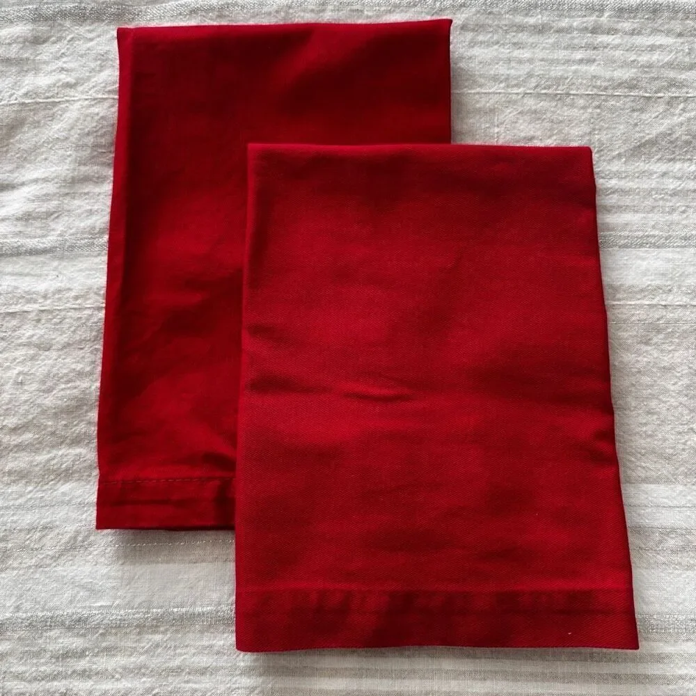 Fete Buffet Napkins Red Cotton 2 Pieces